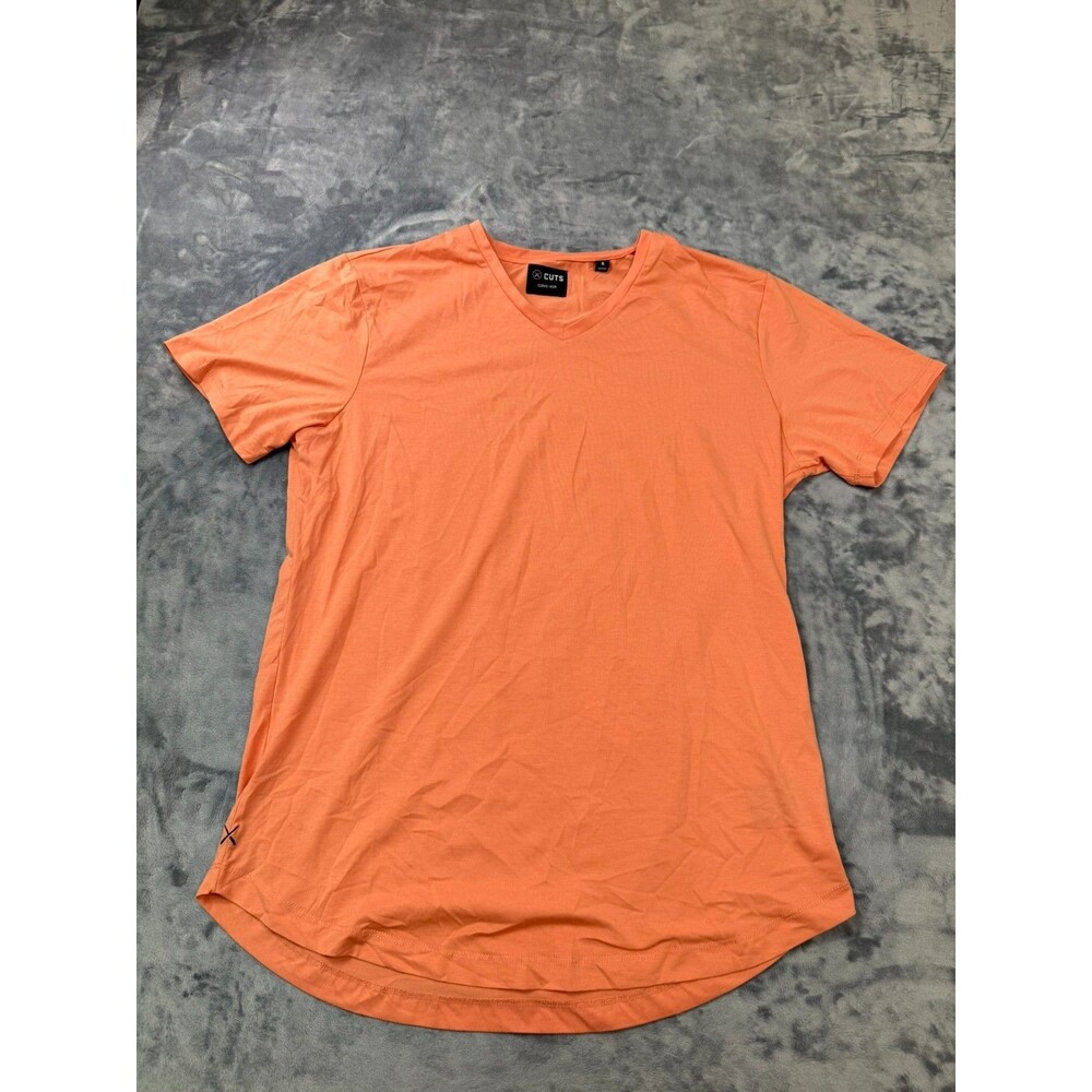 Cuts Clothing V Neck Curve-Hem Shirt Men's Extra Large XL Sunset